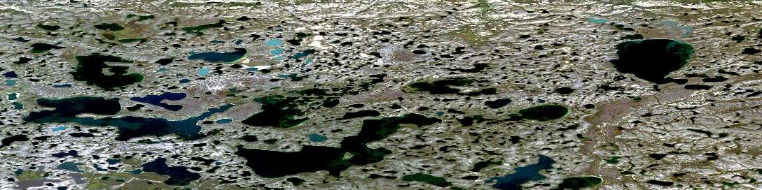 Air photo: Biname Lake Satellite Image map 097C01 at 1:50,000 Scale