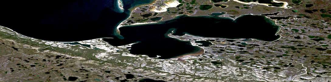 Air photo: Langton Bay Satellite Image map 097C07 at 1:50,000 Scale