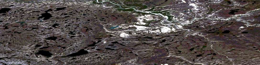 Air photo: Rummy Lake Satellite Image map 097D04 at 1:50,000 Scale