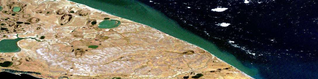 Air photo: Mckinlay Lake Satellite Image map 097F05 at 1:50,000 Scale