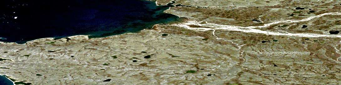 Air photo: Meek Point Satellite Image map 098B16 at 1:50,000 Scale