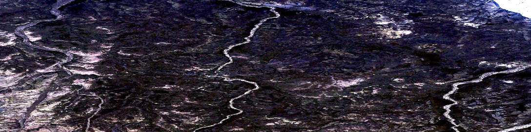 No Title Satellite Map 098E07 at 1:50,000 scale - National Topographic System of Canada (NTS) - Orthophoto