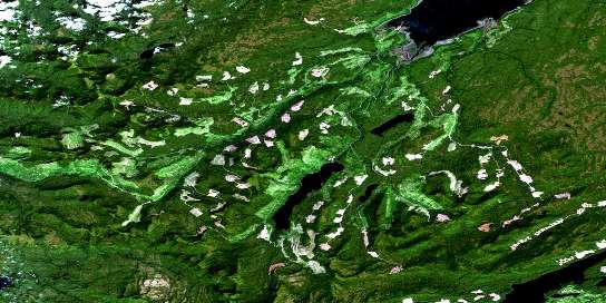 Air photo: Naden River Satellite Image map 103F15 at 1:50,000 Scale