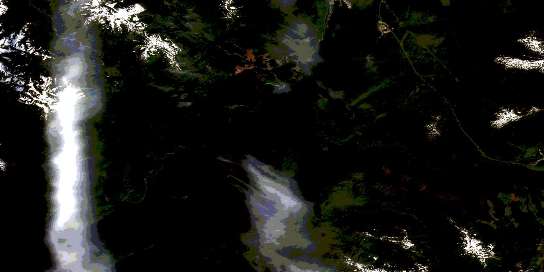 Kitimat Arm Satellite Map 103H15 at 1:50,000 scale - National Topographic System of Canada (NTS) - Orthophoto