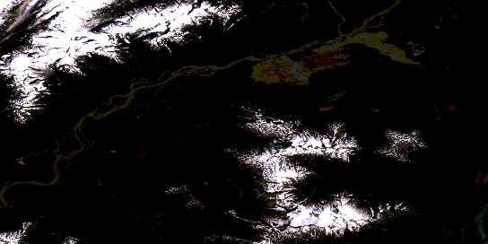 Air photo: Tseax River Satellite Image map 103P03 at 1:50,000 Scale