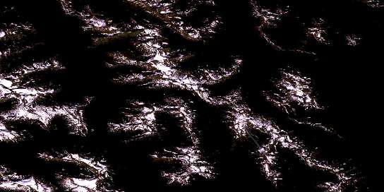 Sallysout Creek Satellite Map 104A01 at 1:50,000 scale - National Topographic System of Canada (NTS) - Orthophoto