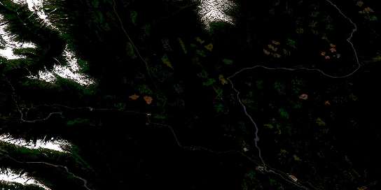 Meziadin Lake Satellite Map 104A03 at 1:50,000 scale - National Topographic System of Canada (NTS) - Orthophoto