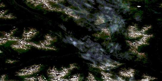 Air photo: Mcevoy Flats Satellite Image map 104A16 at 1:50,000 Scale