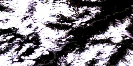 Unuk River Satellite Map 104B07 at 1:50,000 scale - National Topographic System of Canada (NTS) - Orthophoto