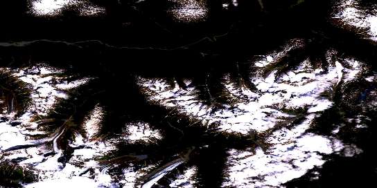 Air photo: Snippaker Creek Satellite Image map 104B10 at 1:50,000 Scale
