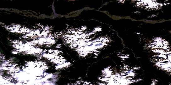Air photo: Craig River Satellite Image map 104B11 at 1:50,000 Scale
