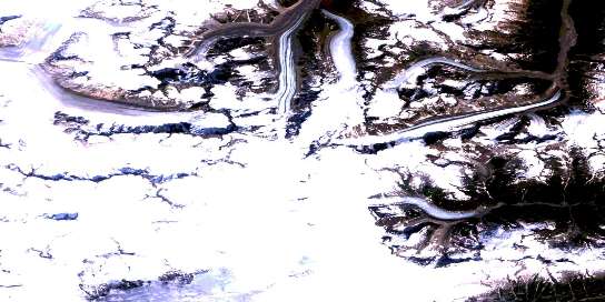 Air photo: Mount Ratz Satellite Image map 104F08 at 1:50,000 Scale