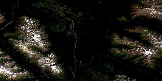 Air photo: Refuge Lake Satellite Image map 104G08 at 1:50,000 Scale