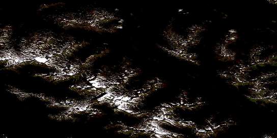 Tahtsedle Creek Satellite Map 104H02 at 1:50,000 scale - National Topographic System of Canada (NTS) - Orthophoto