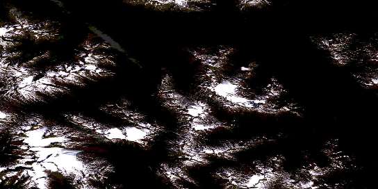 Sweeny Creek Satellite Map 104H03 at 1:50,000 scale - National Topographic System of Canada (NTS) - Orthophoto