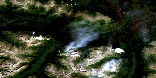 Air photo: Dawson River Satellite Image map 104H09 at 1:50,000 Scale