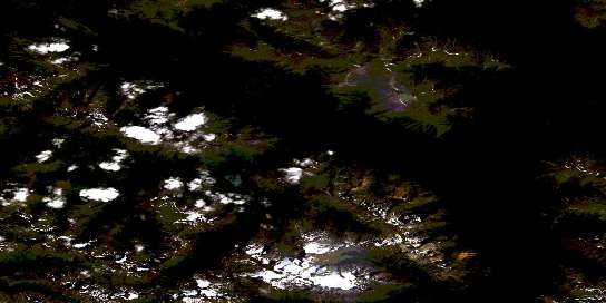 Air photo: Cold Fish Lake Satellite Image map 104H10 at 1:50,000 Scale