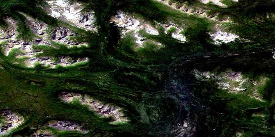 Air photo: Snowdrift Creek Satellite Image map 104I06 at 1:50,000 Scale