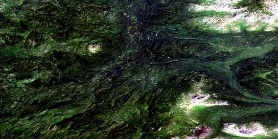 Air photo: Halfmoon Lake Satellite Image map 104I12 at 1:50,000 Scale