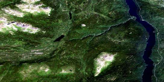 Little Dease Lake Satellite Map 104J09 at 1:50,000 scale - National Topographic System of Canada (NTS) - Orthophoto