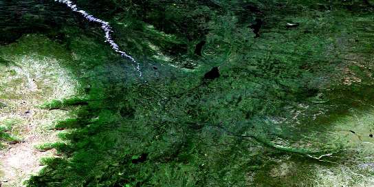 Dudidontu River Satellite Map 104J12 at 1:50,000 scale - National Topographic System of Canada (NTS) - Orthophoto