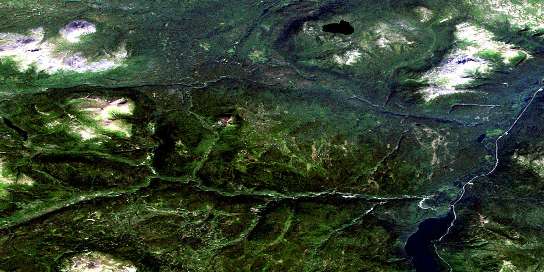 Air photo: Porter Landing Satellite Image map 104J16 at 1:50,000 Scale