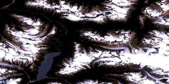 Air photo: South Whiting River Satellite Image map 104K02 at 1:50,000 Scale
