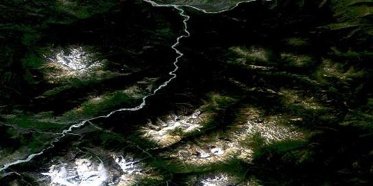Air photo: King Salmon Lake Satellite Image map 104K10 at 1:50,000 Scale