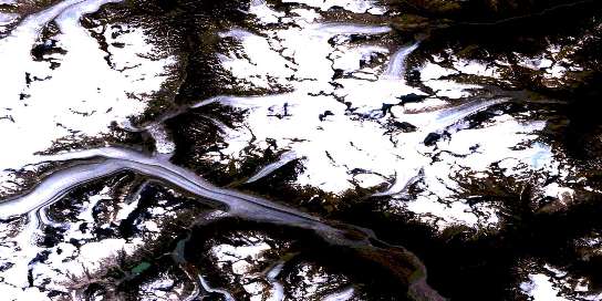 Air photo: Tulsequah Glacier Satellite Image map 104K13 at 1:50,000 Scale