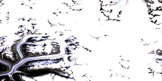 Air photo: Mount Ogilvie Satellite Image map 104L16 at 1:50,000 Scale