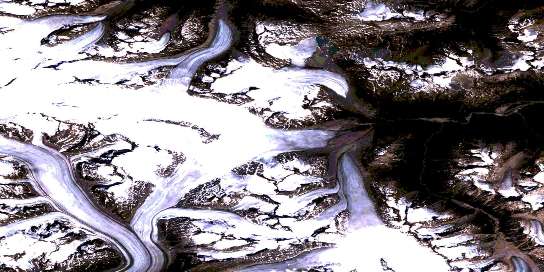 Air photo: Snowtop Mountain Satellite Image map 104M07 at 1:50,000 Scale