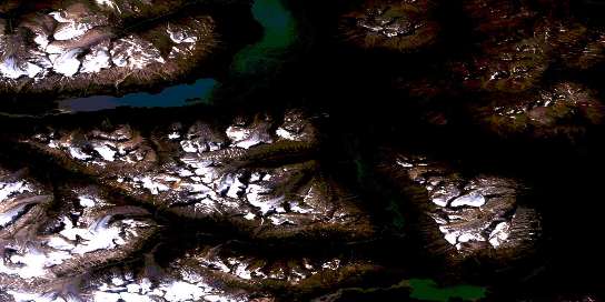 Edgar Lake Satellite Map 104M08 at 1:50,000 scale - National Topographic System of Canada (NTS) - Orthophoto