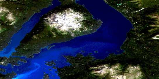 Air photo: Teresa Island Satellite Image map 104N05 at 1:50,000 Scale