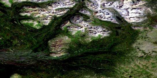 Air photo: Nazcha Creek Satellite Image map 104O03 at 1:50,000 Scale