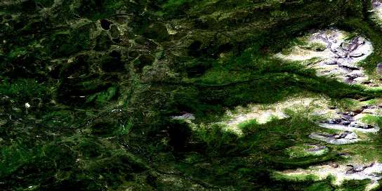 No Title Satellite Map 104O12 at 1:50,000 scale - National Topographic System of Canada (NTS) - Orthophoto