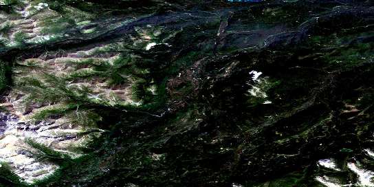 Air photo: Blue Dome Satellite Image map 104P12 at 1:50,000 Scale