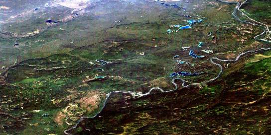 Lutz Creek Satellite Map 104P15 at 1:50,000 scale - National Topographic System of Canada (NTS) - Orthophoto