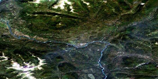 Air photo: Green River Satellite Image map 105A09 at 1:50,000 Scale
