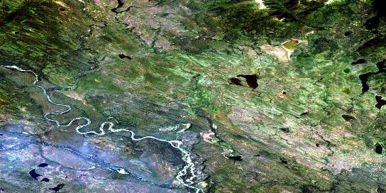 Air photo: Sambo Creek Satellite Image map 105A12 at 1:50,000 Scale