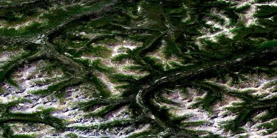 Air photo: Gravel Creek Satellite Image map 105B10 at 1:50,000 Scale