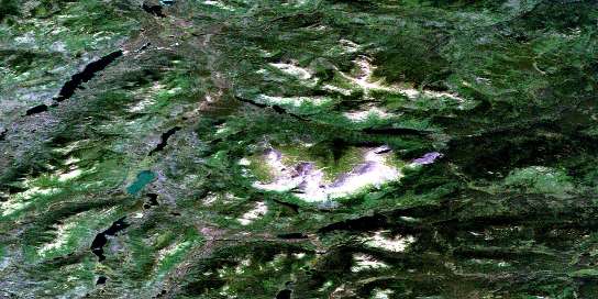 Air photo: Mount Bryde Satellite Image map 105C03 at 1:50,000 Scale