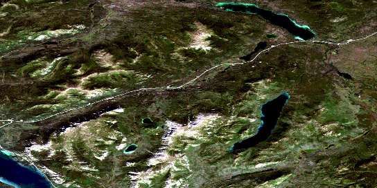 Air photo: Squanga Lake Satellite Image map 105C05 at 1:50,000 Scale