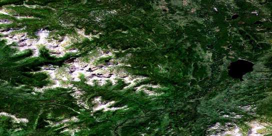 Air photo: Thirtymile Range Satellite Image map 105C09 at 1:50,000 Scale