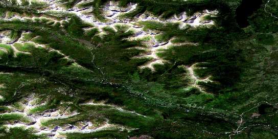 Air photo: Iron Creek Satellite Image map 105C14 at 1:50,000 Scale