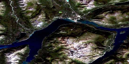 Air photo: Carcross Satellite Image map 105D02 at 1:50,000 Scale