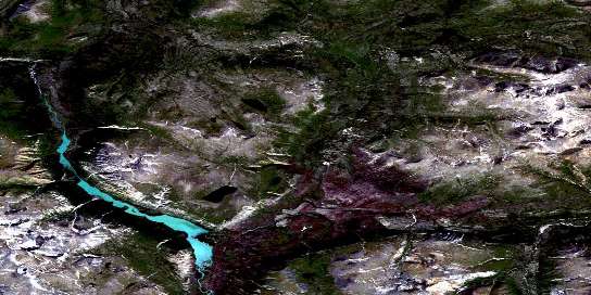 Air photo: Rose Lake Satellite Image map 105D05 at 1:50,000 Scale