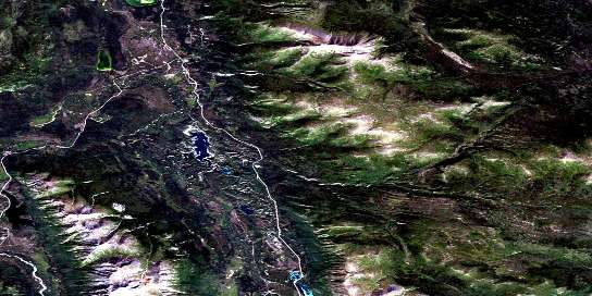 Air photo: Robinson Satellite Image map 105D07 at 1:50,000 Scale