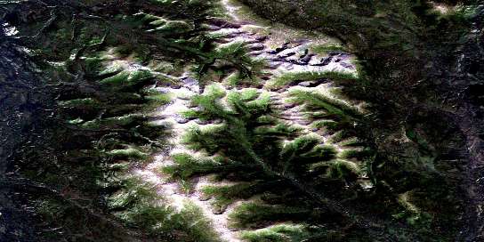 Air photo: Joe Mountain Satellite Image map 105D15 at 1:50,000 Scale