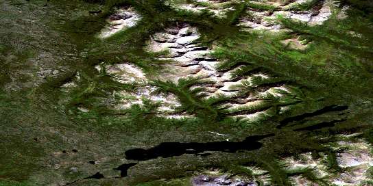 Air photo: Mc Evoy Lake Satellite Image map 105G16 at 1:50,000 Scale