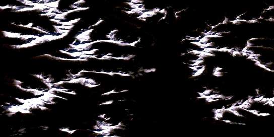 Mount Billings Satellite Map 105H02 at 1:50,000 scale - National Topographic System of Canada (NTS) - Orthophoto